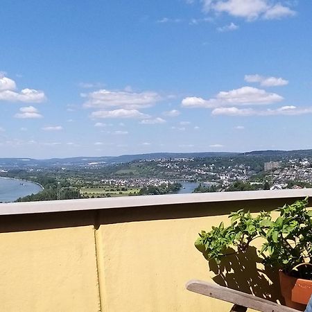 Rheinblick Am Rheinsteig Zur Festung Ehrenbreitstein Mit Balkon Und Sauna Urbar  Bagian luar foto